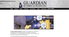 Desktop Screenshot of guardianplumbing.com